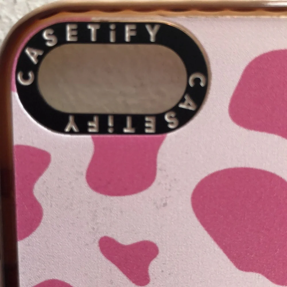 2/$15 Casetify iPhone 8 Pink Strawberry Cow Print Case